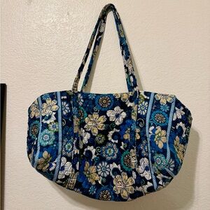 Vera Bradley Floral Blue Tote Bag